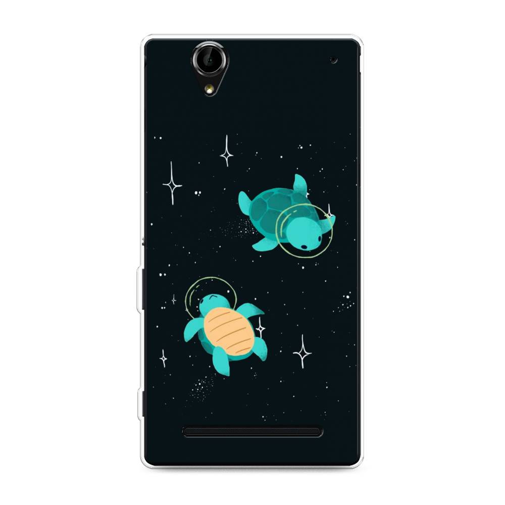 

Чехол Awog на Sony Xperia T2 Ultra "Черепашки космонавты", Разноцветный, 50950-4