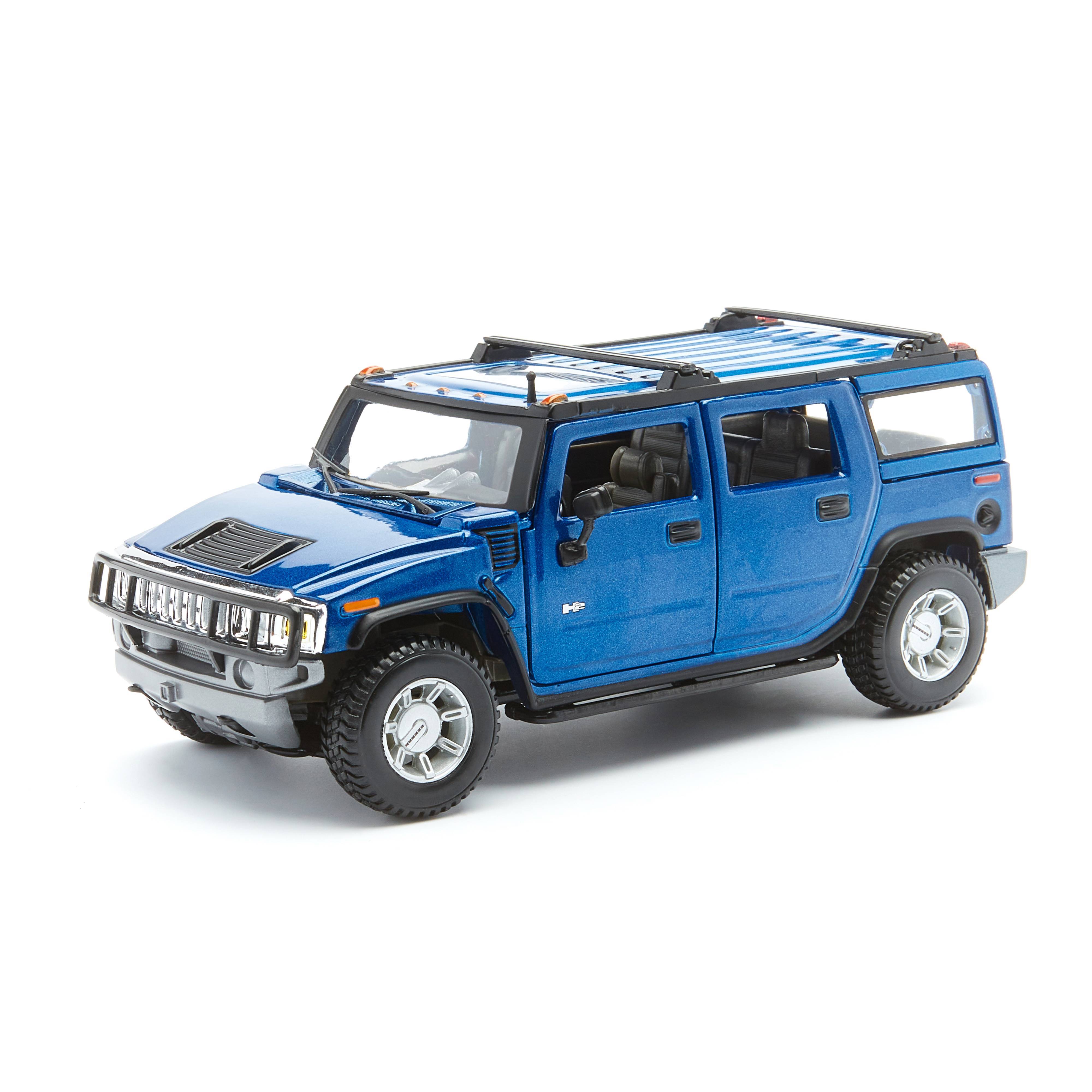 

Maisto Машинка металлическая Hummer H2 SUV 2003, 1:27, синяя 31231/2, 31231/2