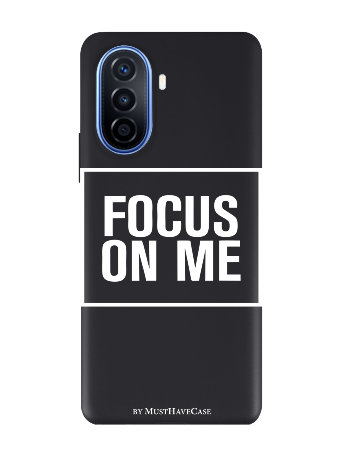 

Чехол MustHaveCase для Huawei Nova Y70/Y70 Plus Focus on me черный, Черный;белый