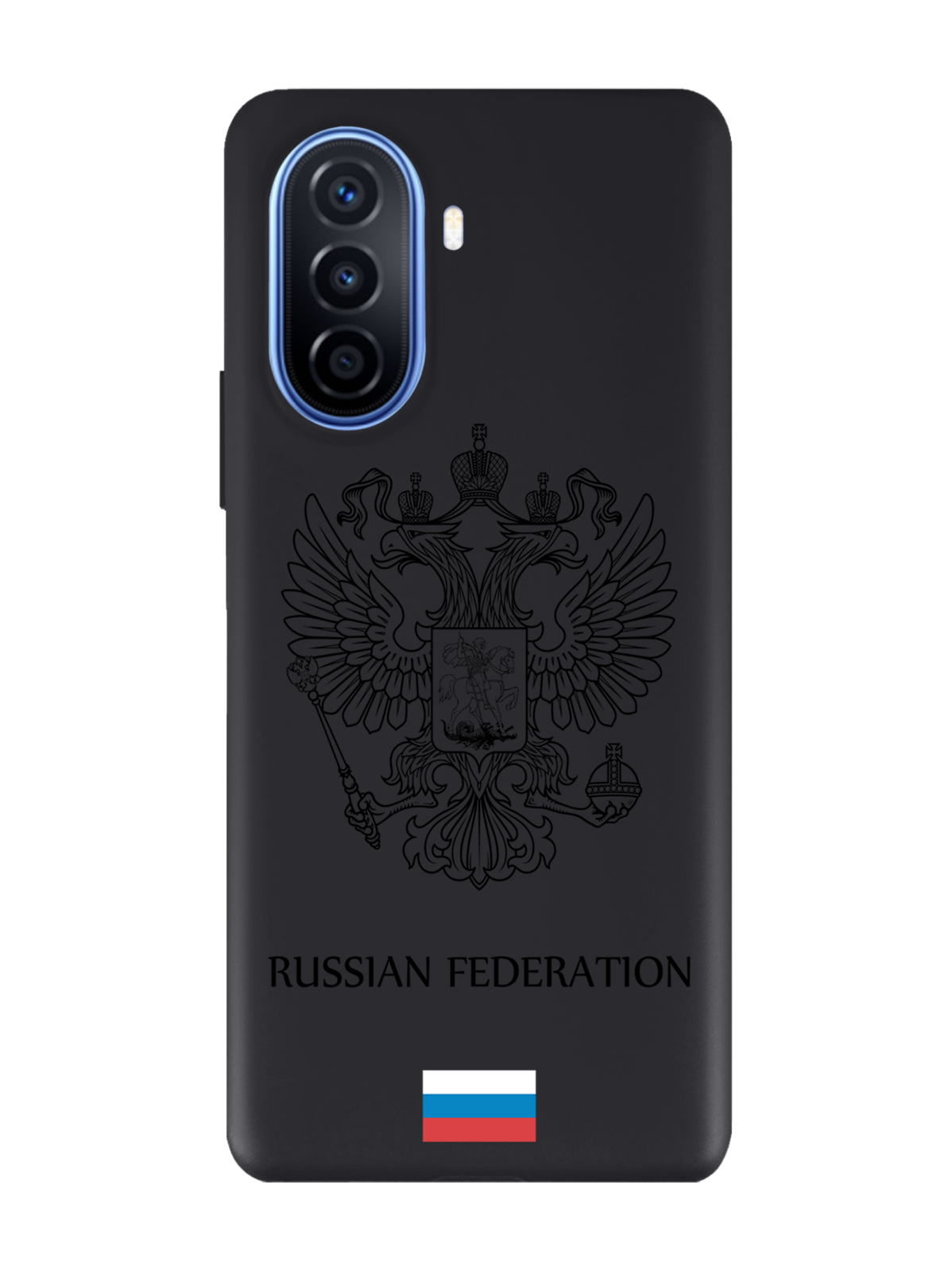 

Чехол MustHaveCase для Huawei Nova Y70/Y70 Plus Черный лаковый Герб Россия черный