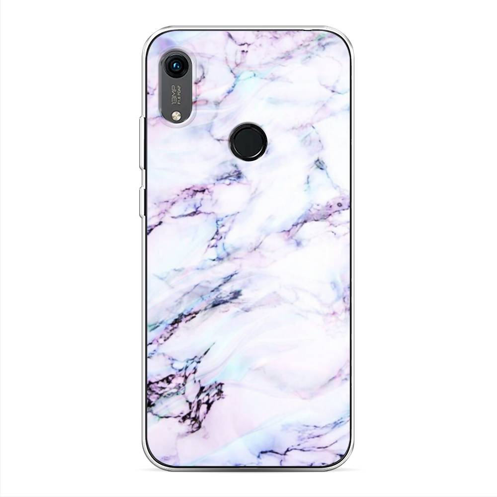 

Чехол на Huawei Y6 2019 "Радужный мрамор", Серый;фиолетовый, 611550-3