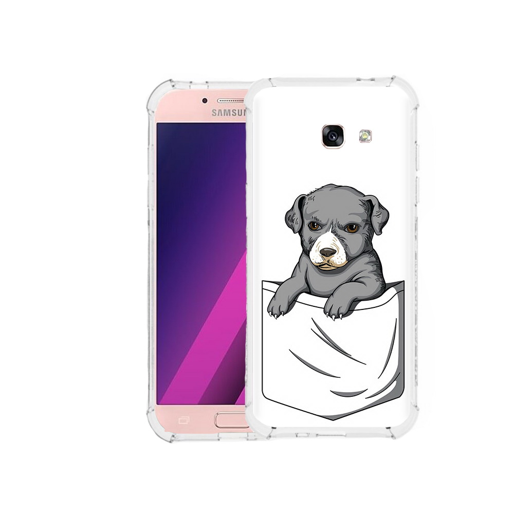 

Чехол MyPads Tocco для Samsung Galaxy A5 собачка в кармане (PT51293.578.611), Прозрачный, Tocco