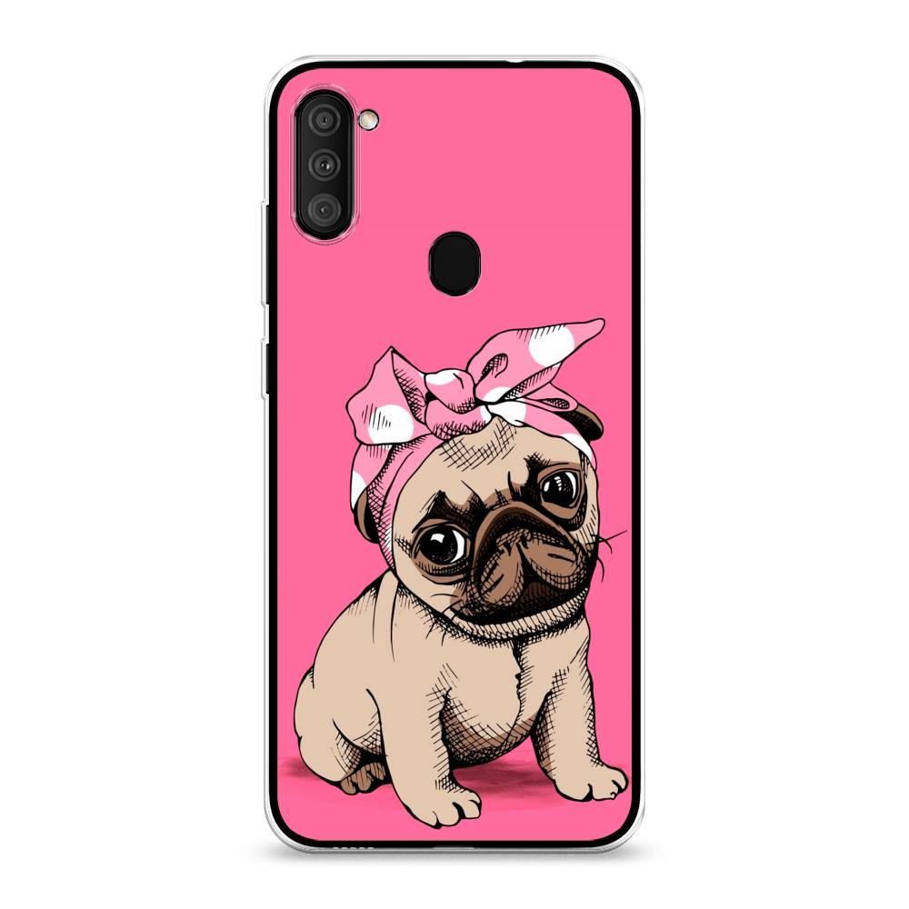 фото Чехол awog "dog pin-up" для samsung galaxy a11