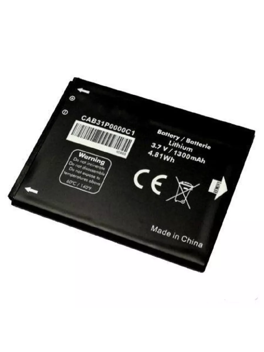 

Аккумулятор для телефона NoBrand 1300мА/ч Alcatel OT-4007D