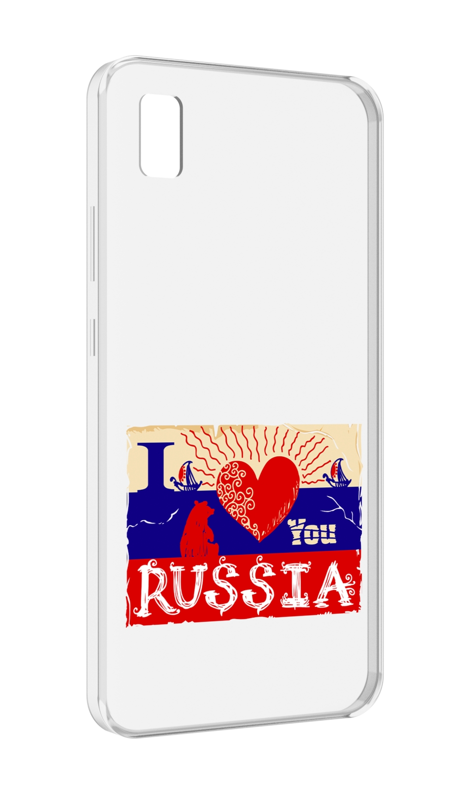 Чехол MyPads Люблю Россию для ZTE BLADE L210