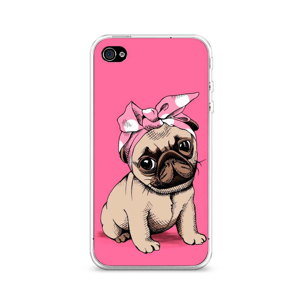 

Чехол Awog на Apple iPhone 4/4S / Айфон 4/4S "Dog Pin-Up", Разноцветный, 10150-2