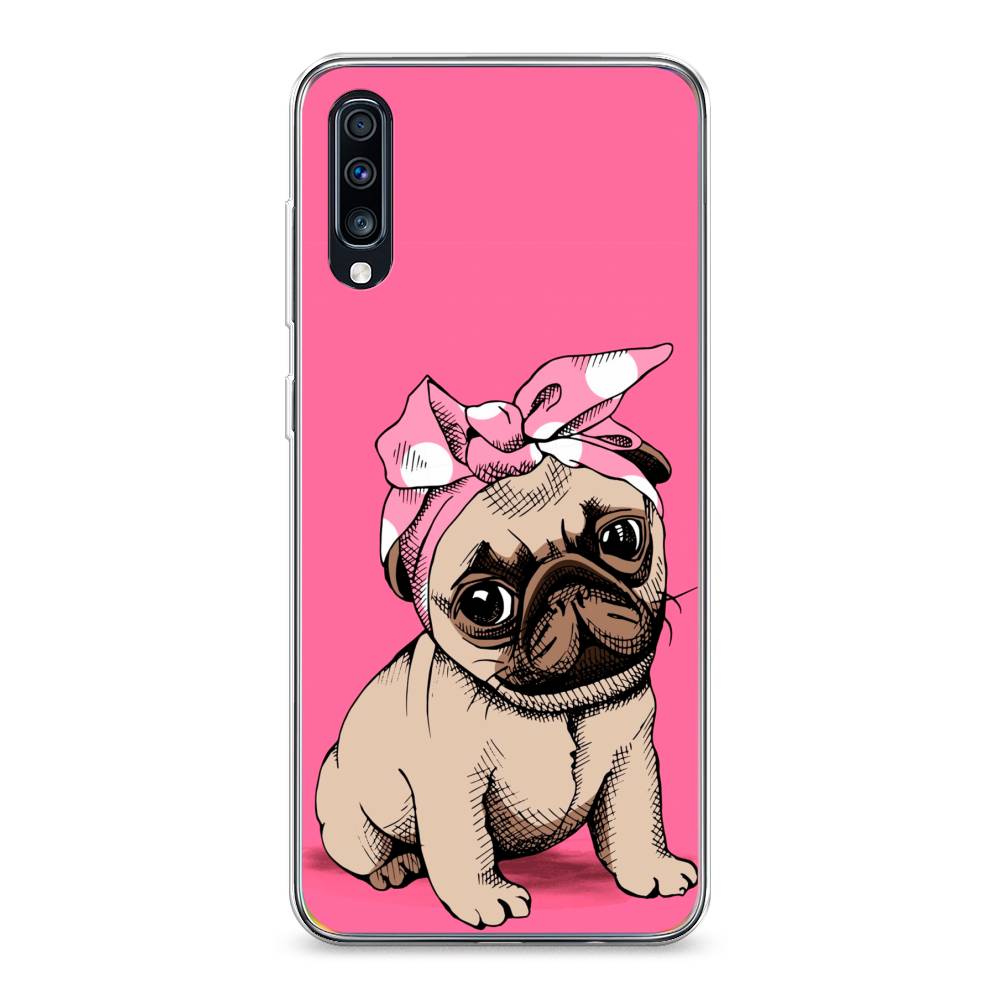 

Чехол Awog на Samsung Galaxy A70 "Dog Pin-Up", Разноцветный, 28150-2