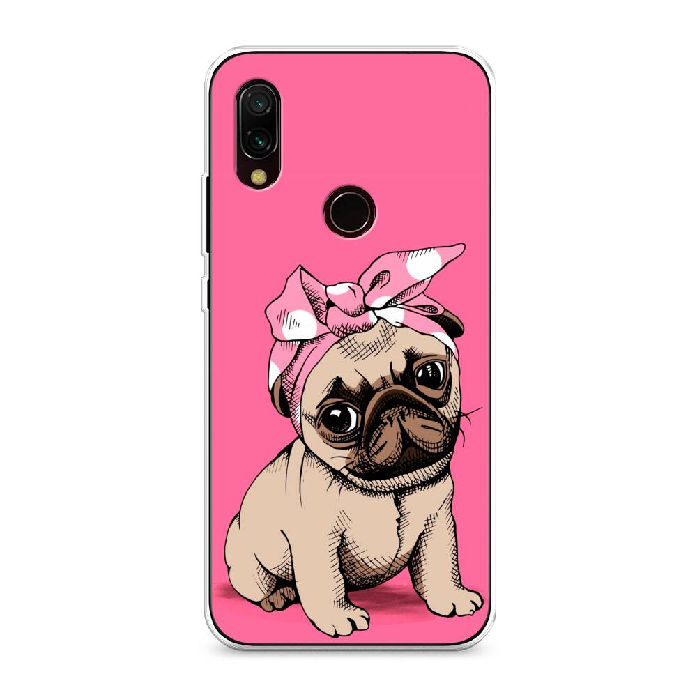 

Чехол Awog на Xiaomi Redmi 7 "Dog Pin-Up", Разноцветный, 35050-2