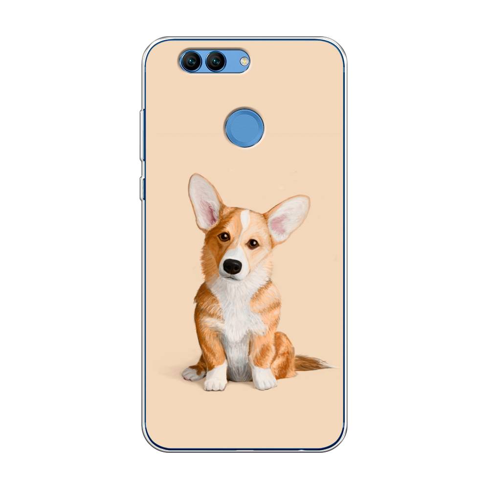 

Чехол на Huawei Nova 2 "Грустный Корги", Коричневый;бежевый, 62950-1