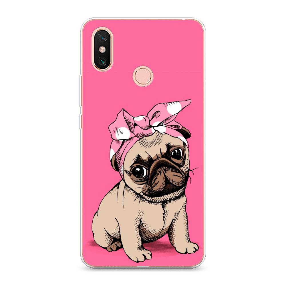 

Чехол Awog на Xiaomi Mi Max 3 "Dog Pin-Up", Разноцветный, 34350-2
