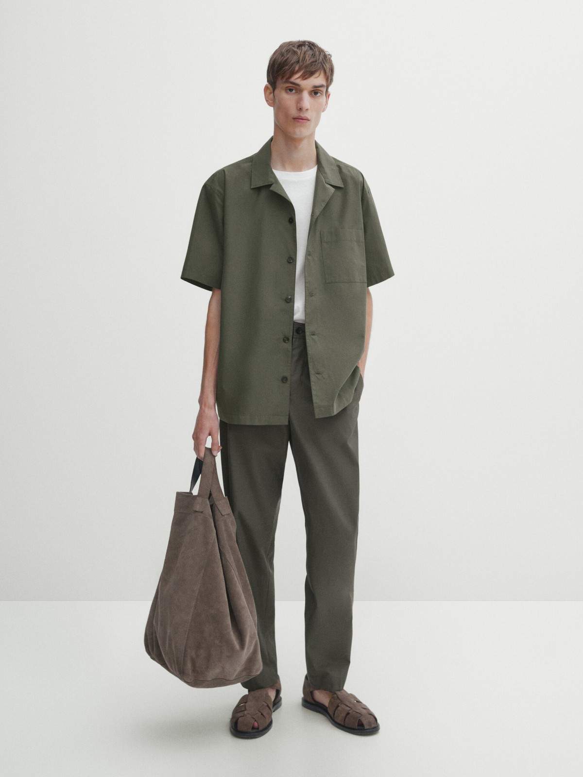 

Брюки мужские Massimo Dutti 0003/069-I2024 зеленые 38, Зеленый, 0003/069-I2024