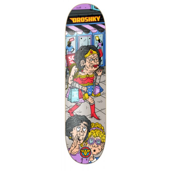 

ДЕКА Droshky Old Superhero Series Wonder Shopping Woman 8x31.75, Разноцветный, Droshky Old Superhero Series Wonder Shopping Woman 8x31.75