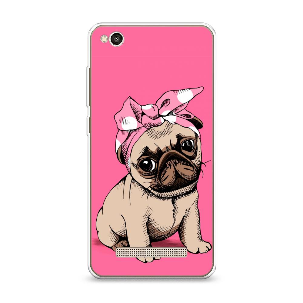 

Чехол Awog на Xiaomi Redmi 4A "Dog Pin-Up", Разноцветный, 31350-2