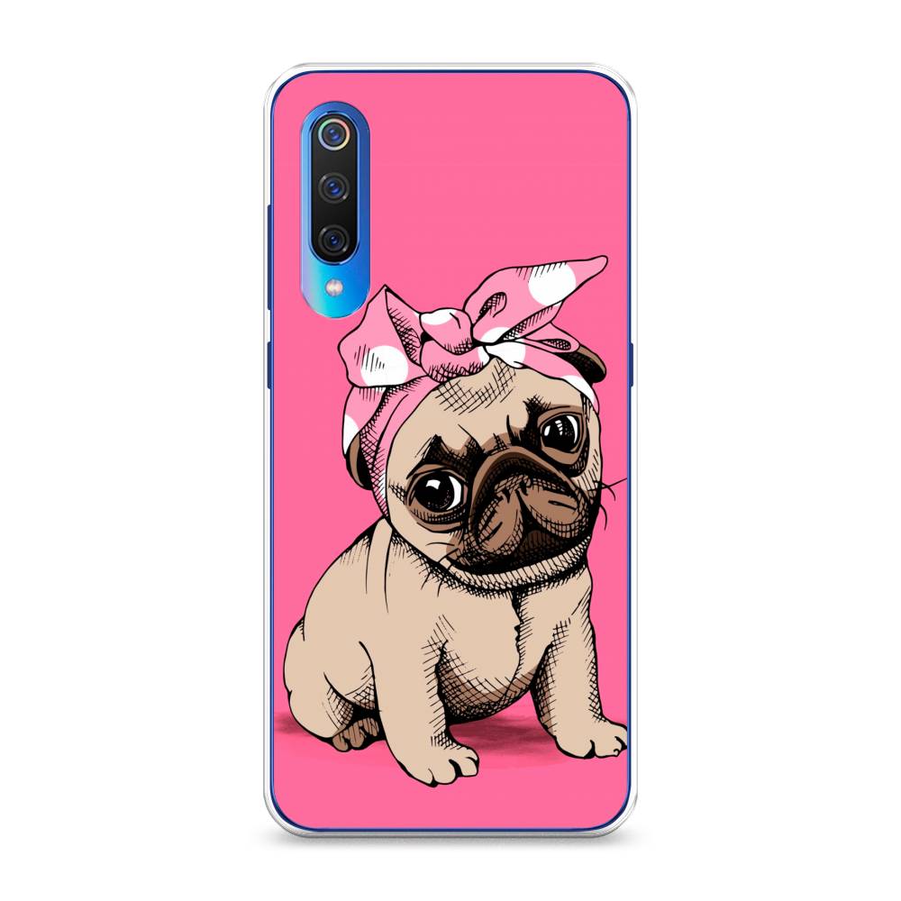 

Чехол Awog на Xiaomi Mi 9 "Dog Pin-Up", Разноцветный, 34850-2