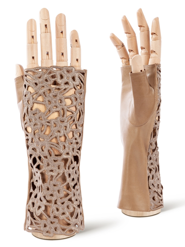

Митенки женские Eleganzza F-0160 светло-серые, р, Бежевый, F-0160