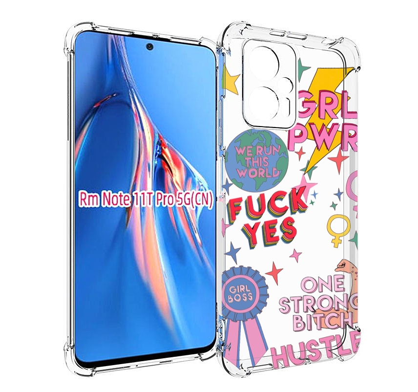 

Чехол MyPads девушки-боссы женский для Xiaomi Redmi Note 11T Pro / 11T Pro Plus / Poco ..., Прозрачный, Tocco