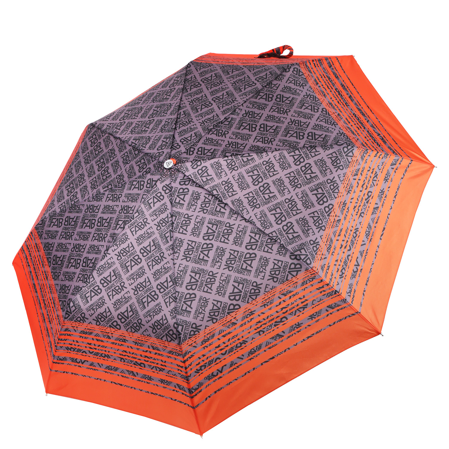 Зонт складной женский автоматический FABRETTI UFLR0005-6, оранжевый