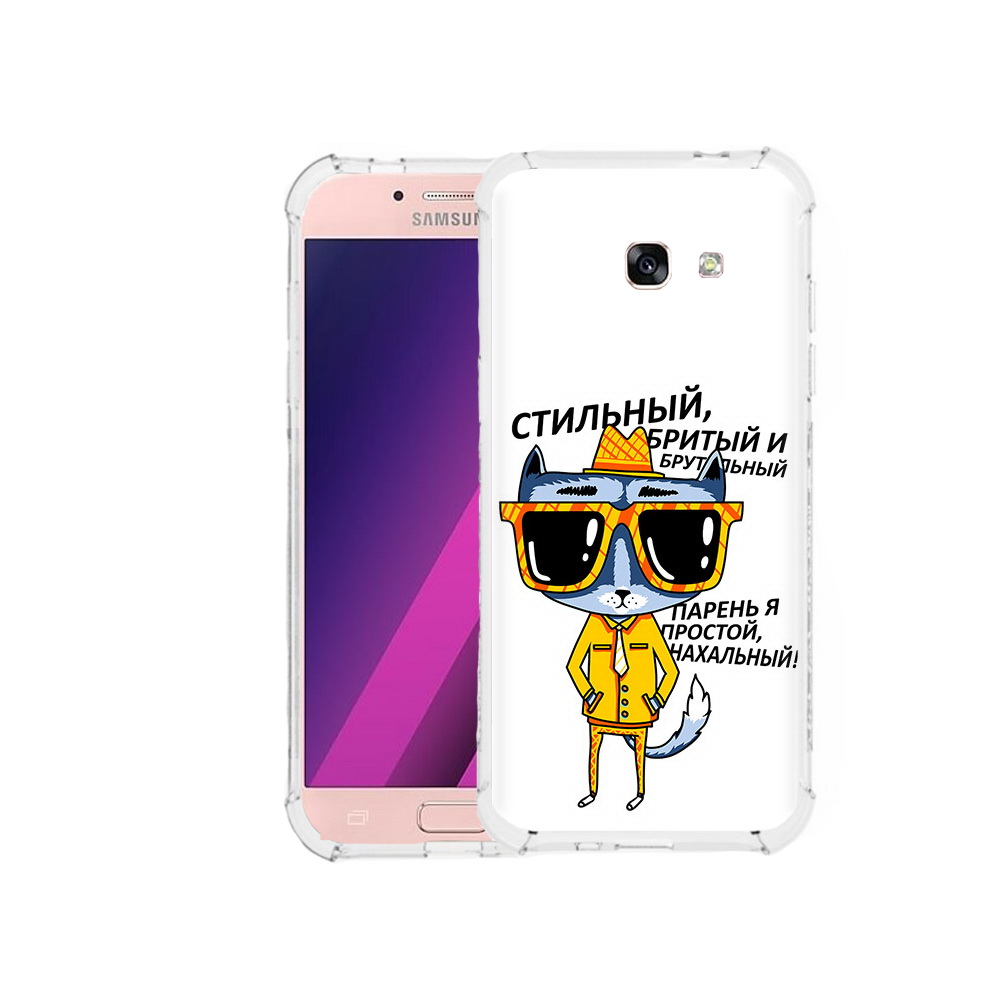 

Чехол MyPads Tocco для Samsung Galaxy A5 стильный кот (PT51293.578.625), Прозрачный, Tocco