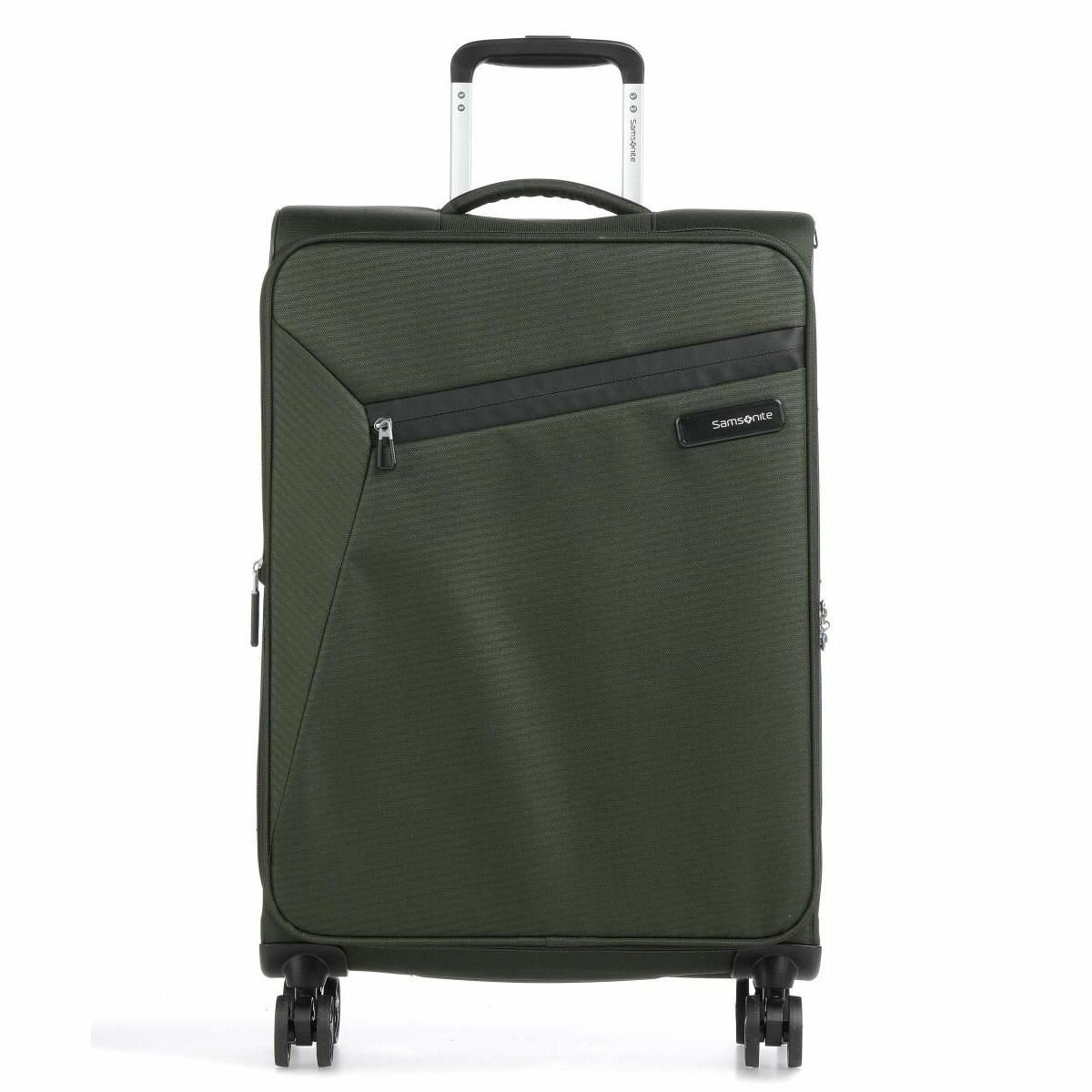 Чемодан унисекс Samsonite Litebeam зеленый, M