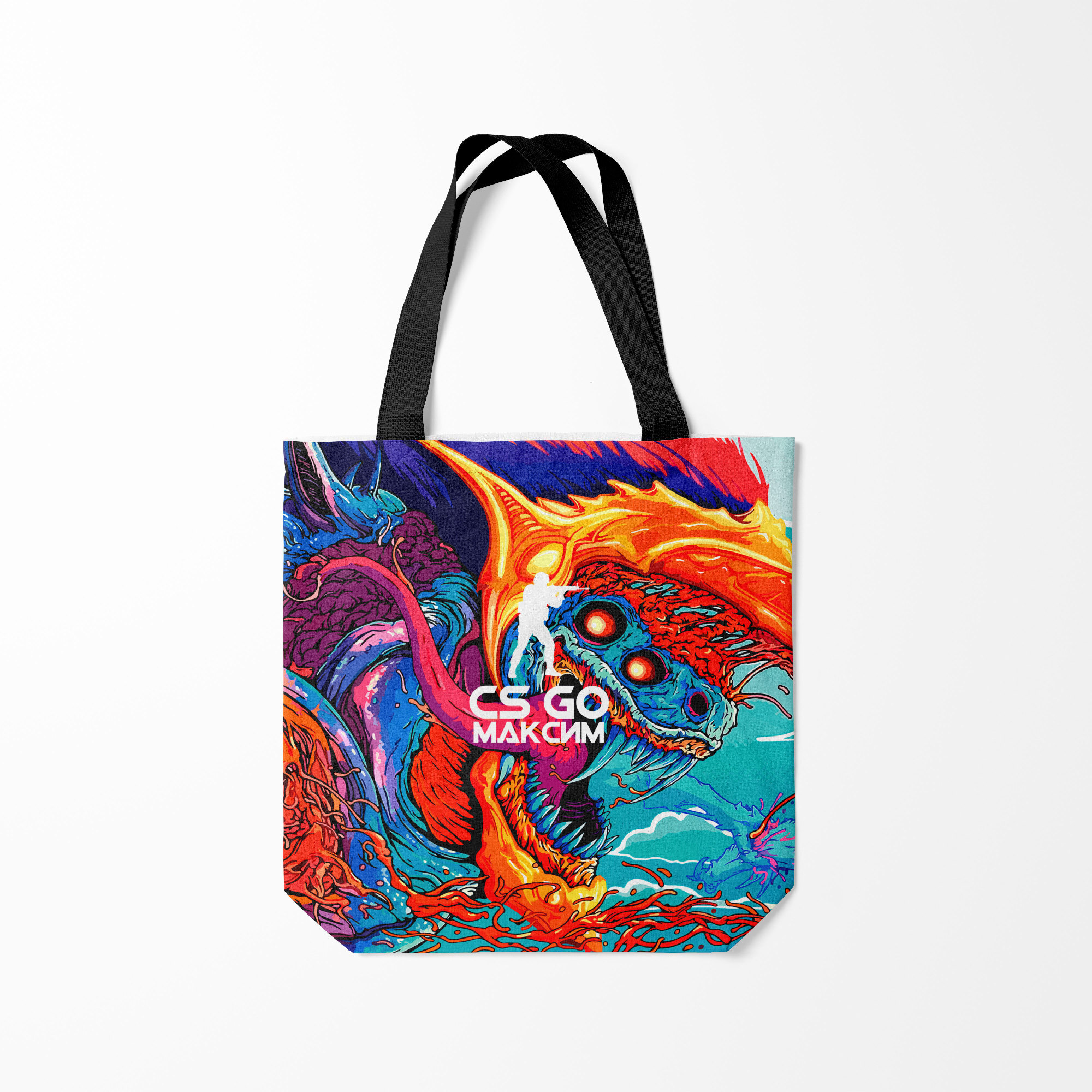 

Сумка шoппер унисекс Burnettie Максим в стиле CS GO, разноцветный, Максим в стиле CS GO