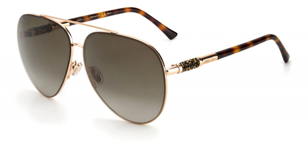 фото Солнцезащитные очки женские jimmy choo gray/s коричневые