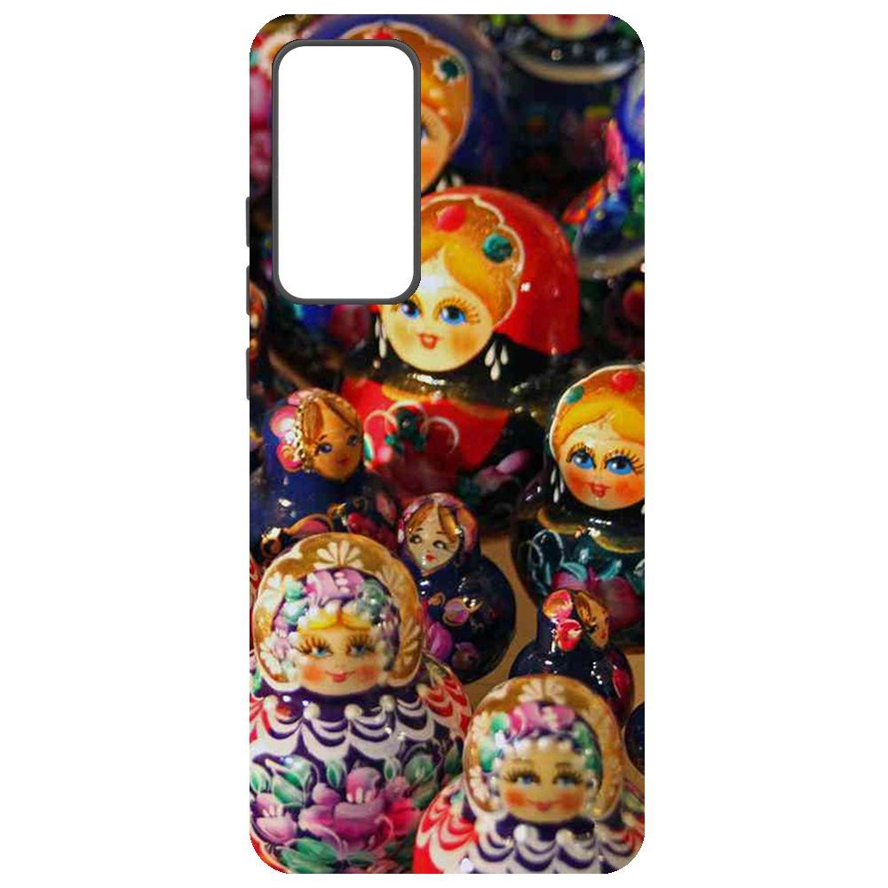 

Чехол-накладка Krutoff Soft Case Матрешка для Xiaomi 12 Pro, Черный