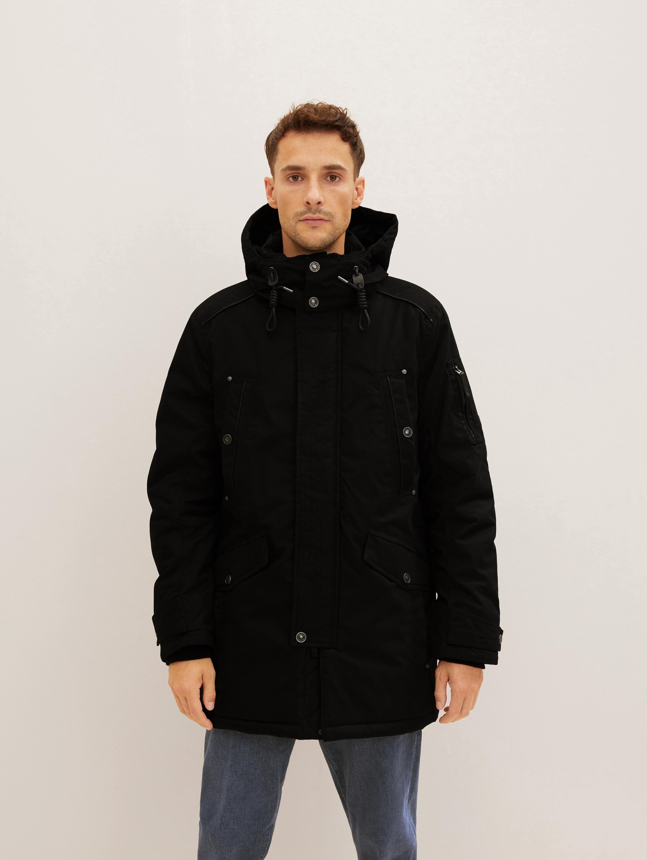 

Куртка мужская TOM TAILOR 1032494 черная L, Черный, 1032494