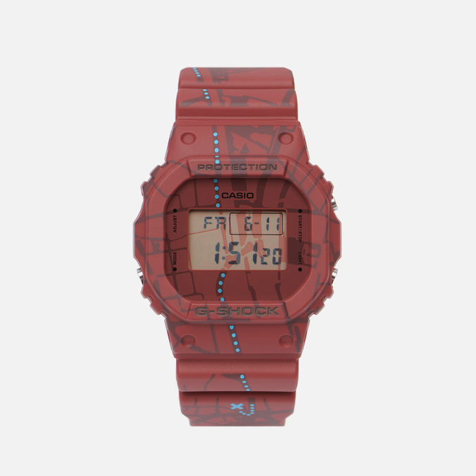Наручные часы CASIO G-SHOCK DW-5600SBY-4 Treasure Hunt красный, Размер ONE SIZE