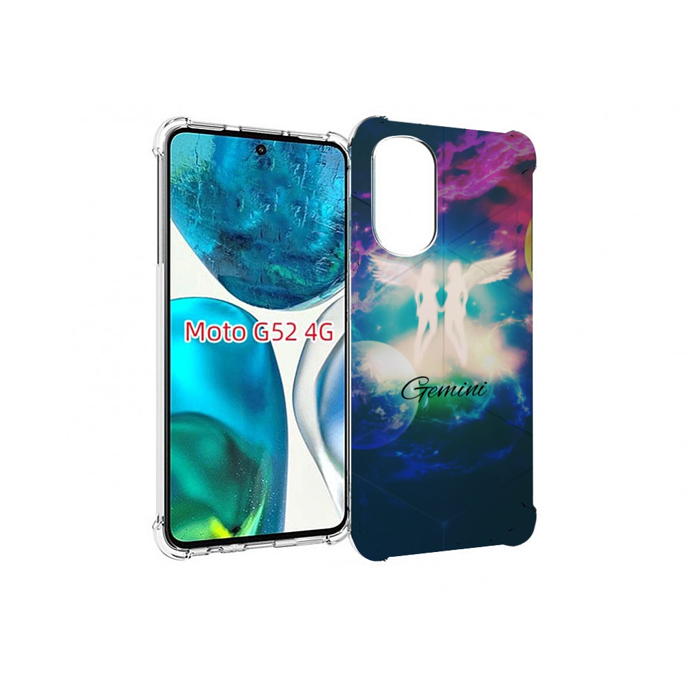 

Чехол MyPads знак зодиака близнецы 3 для Motorola Moto G82 / Moto G52, Прозрачный, Tocco