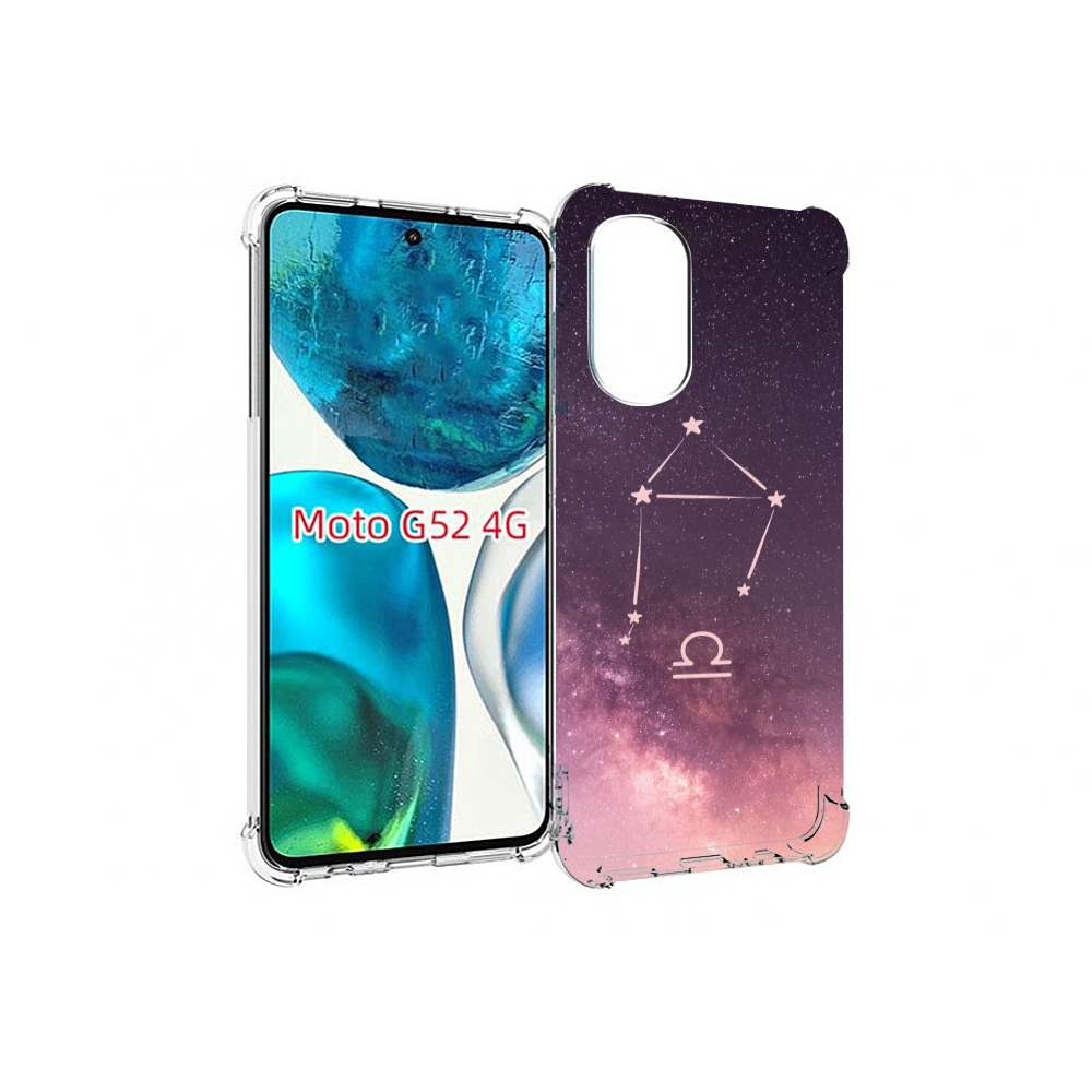 

Чехол MyPads знак зодиака весы 4 для Motorola Moto G82 / Moto G52, Прозрачный, Tocco