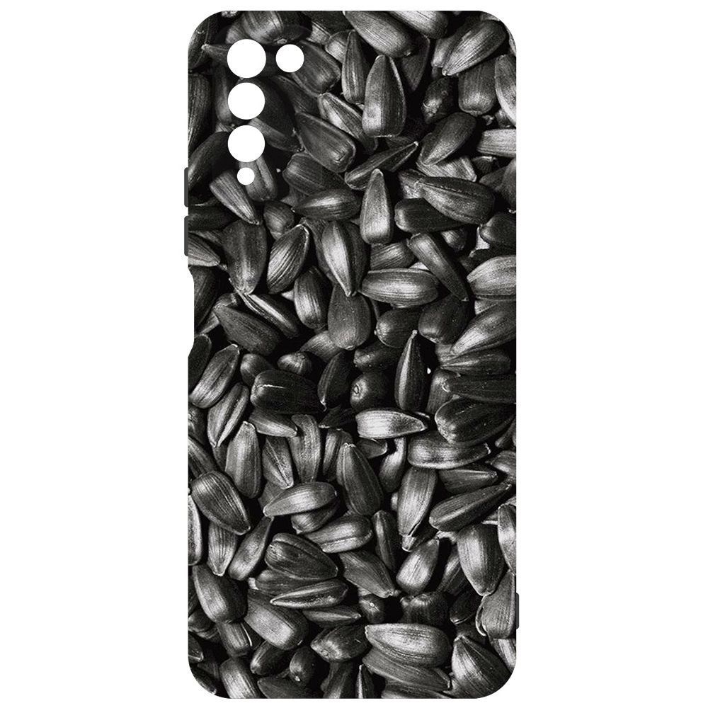 

Чехол-накладка Krutoff Soft Case Семечки для Honor 10X Lite, Черный