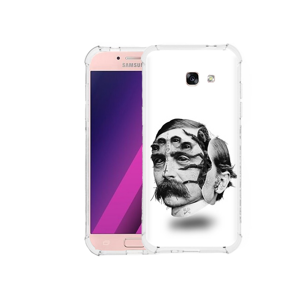 

Чехол MyPads Tocco для Samsung Galaxy A5 страшное лицо мужчины (PT51293.578.629), Прозрачный, Tocco