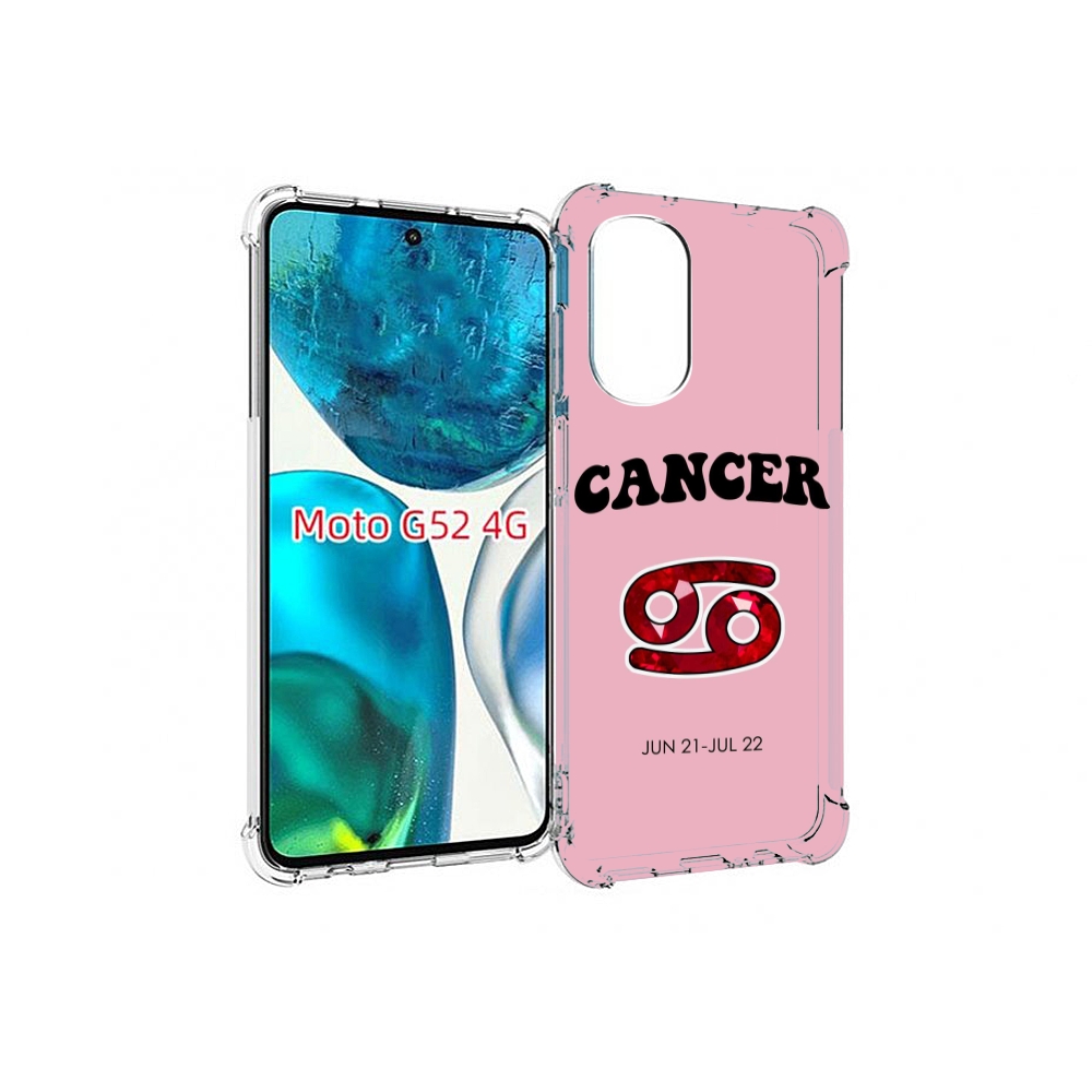 

Чехол MyPads знак зодиака рак 1 для Motorola Moto G82 / Moto G52, Прозрачный, Tocco