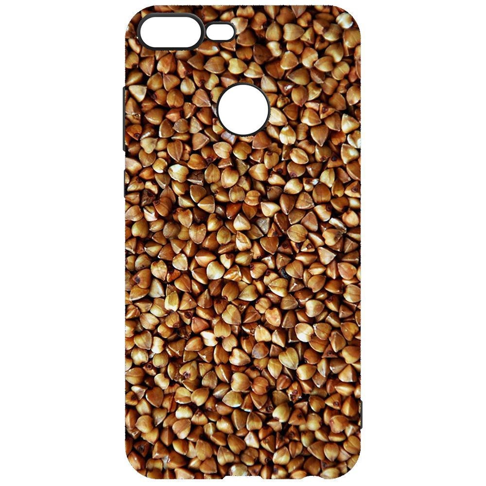 

Чехол-накладка Krutoff Soft Case Гречка для Honor 9 Lite, Черный