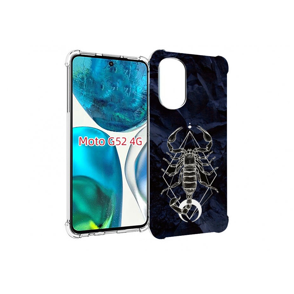 

Чехол MyPads знак зодиака скорпион 3 для Motorola Moto G82 / Moto G52, Прозрачный, Tocco