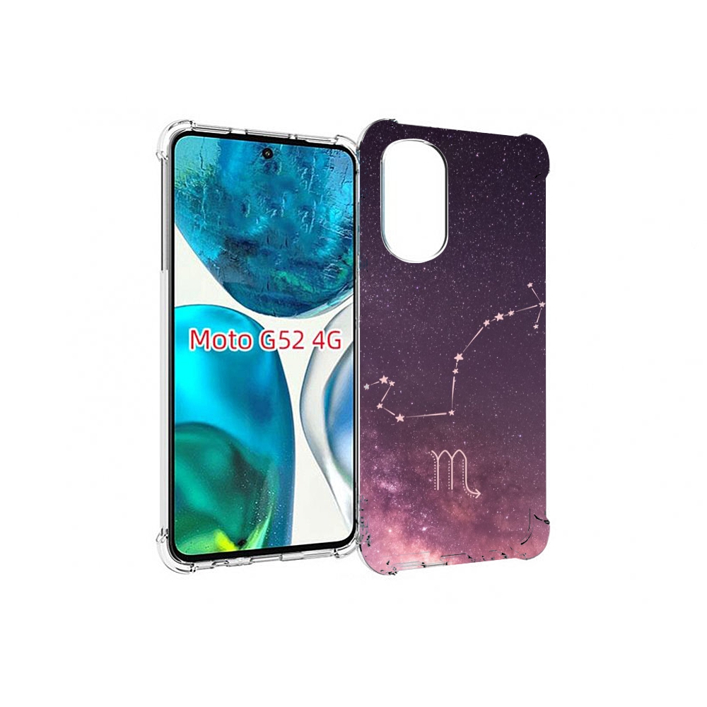 

Чехол MyPads знак зодиака скорпион 4 для Motorola Moto G82 / Moto G52, Прозрачный, Tocco