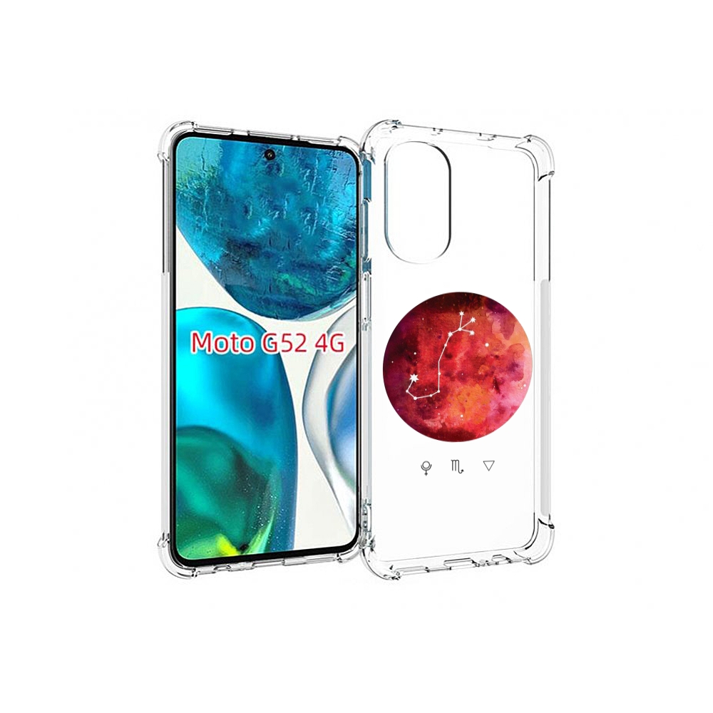 

Чехол MyPads знак зодиака скорпион 6 для Motorola Moto G82 / Moto G52, Прозрачный, Tocco