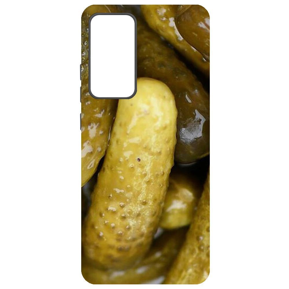 

Чехол-накладка Krutoff Soft Case Огурчики для Xiaomi 12X, Черный