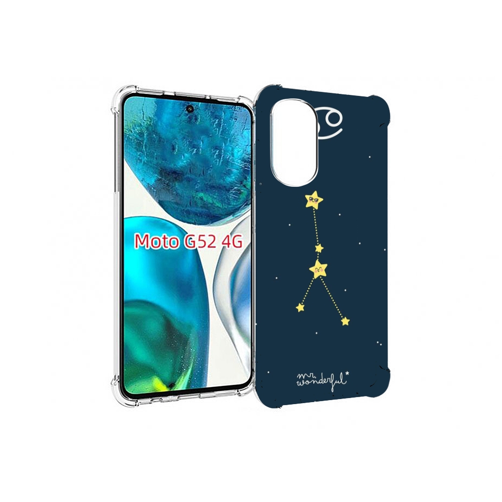 

Чехол MyPads знак-зодиака-рак-3 для Motorola Moto G82 / Moto G52, Прозрачный, Tocco