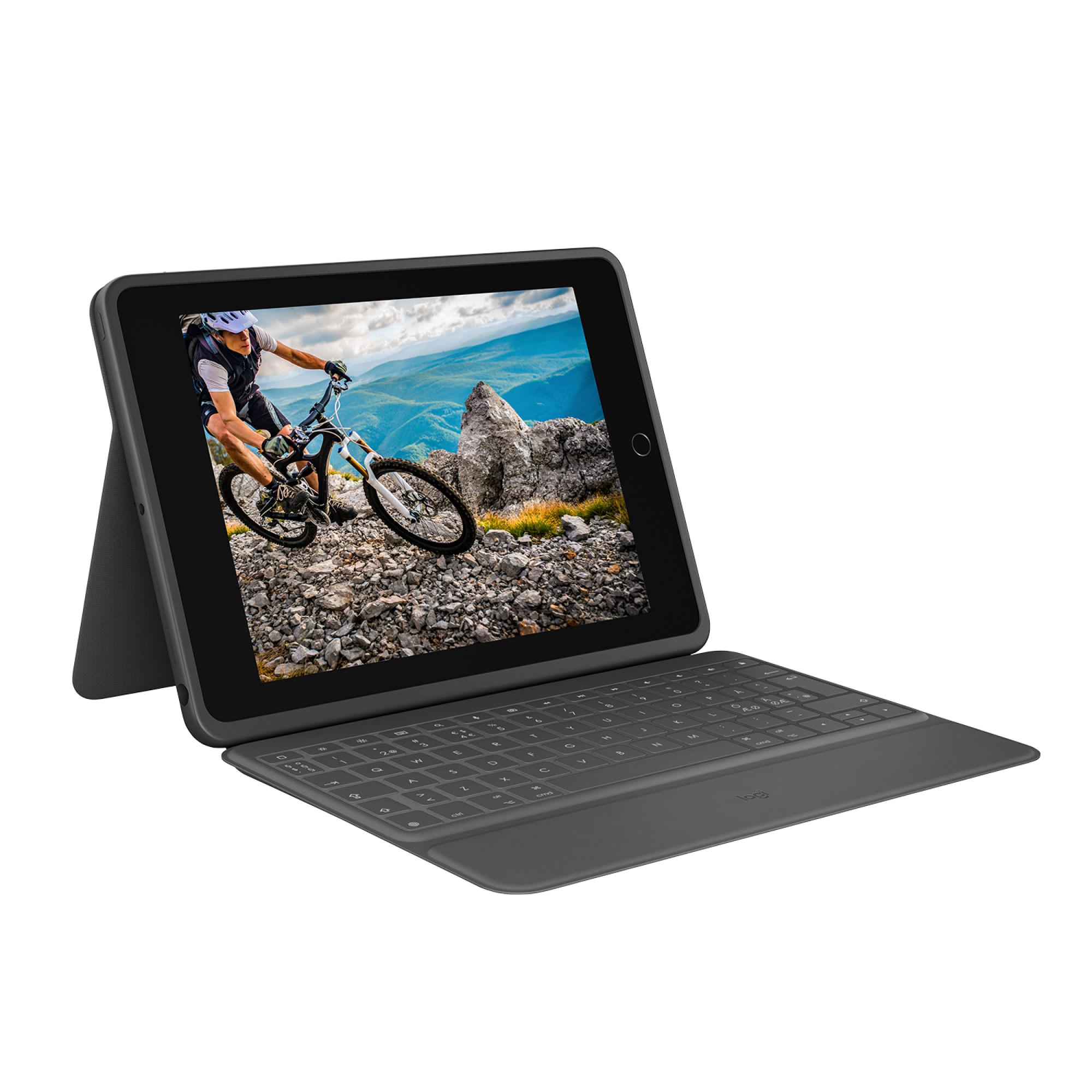 фото Чехол-клавиатура logitech rugged folio для ipad