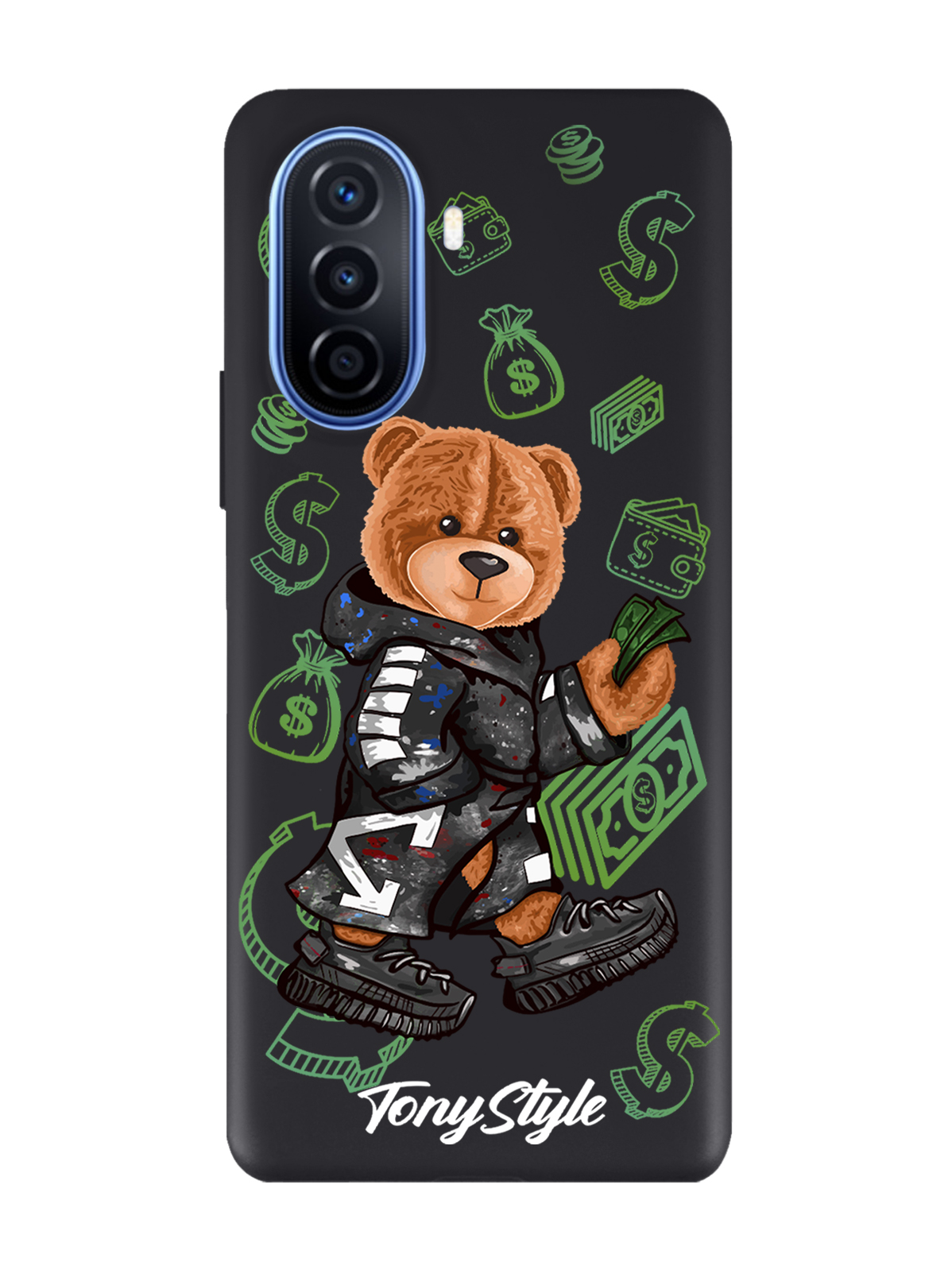 

Чехол Tony Style для Huawei Nova Y70/Y70 Plus Tony Style Деньги черный, Коричневый;черный;зеленый
