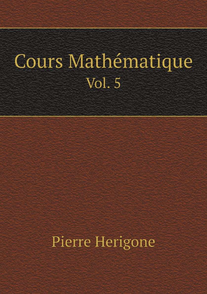 

Cours Mathematique (Latin Edition)