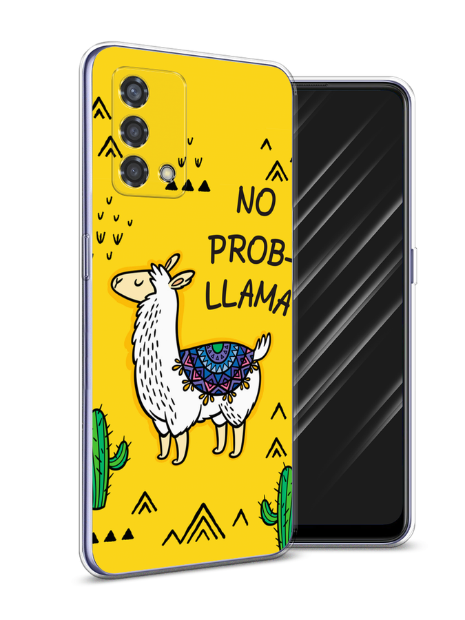 

Чехол Awog на Oppo Reno 6 Lite "No probLLama", Разноцветный, 259550-2