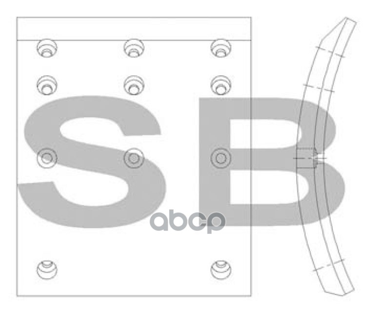 

Тормозная Накладка Sl014 (1шт) Sangsin brake арт. SL014, SL014