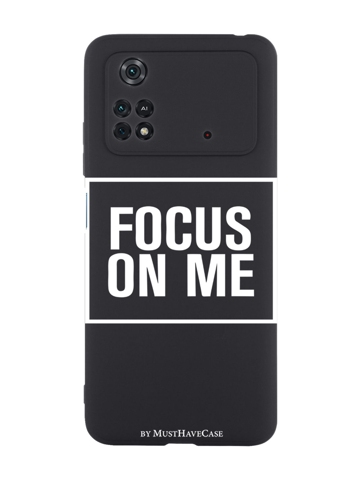 

Чехол MustHaveCase для Poco M4 Pro 4G Focus on me черный, Черный;белый
