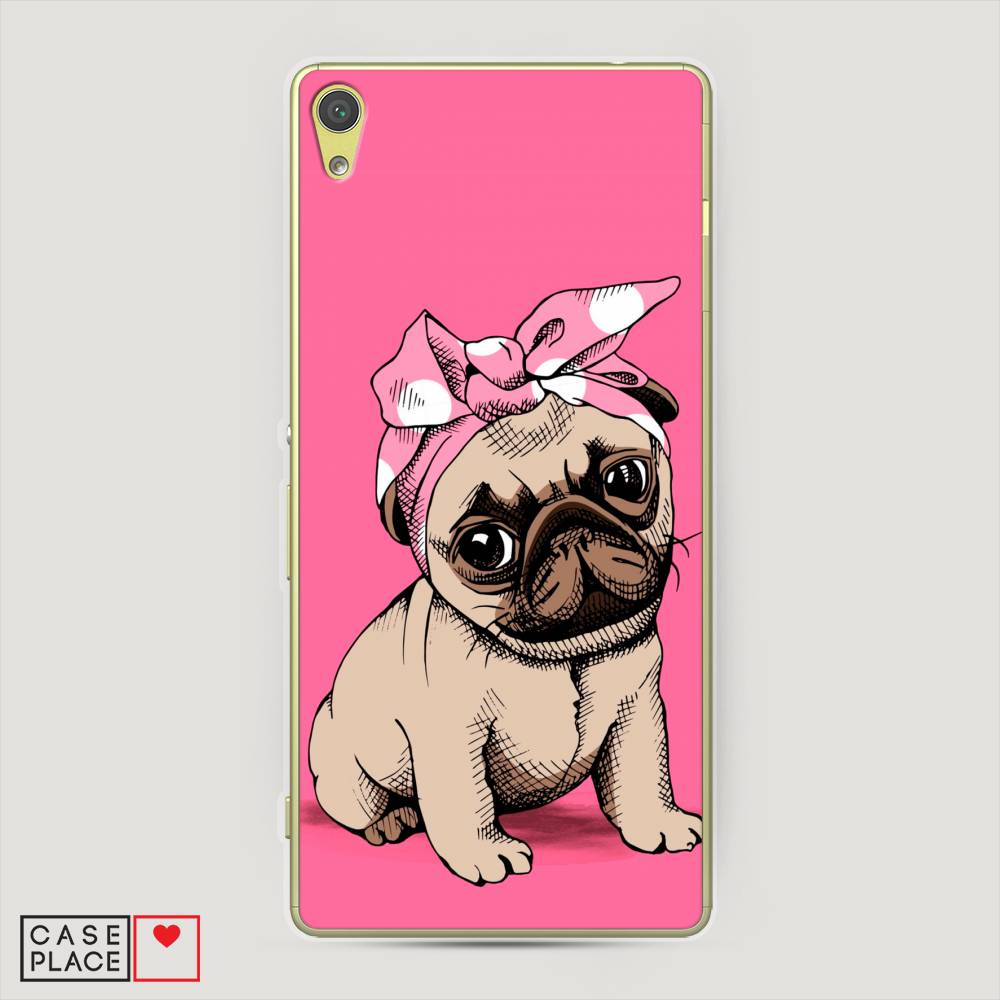 фото Чехол awog "dog pin-up" для sony xperia xa