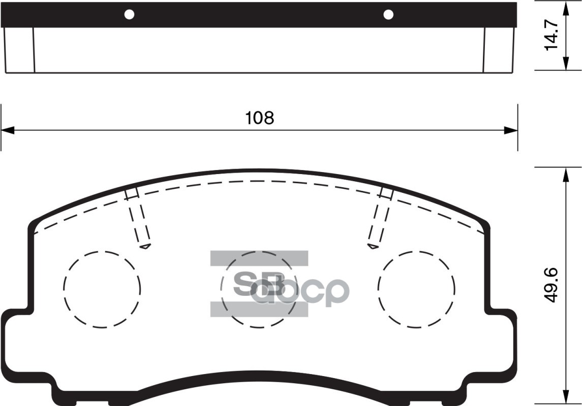 

Колодки Передние Toyota Corolla E7-E9, SP1211