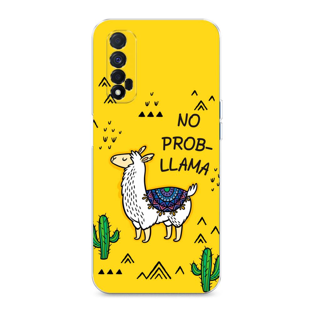 

Чехол Awog на Realme Narzo 30 4G "No probLLama", Разноцветный, 257650-2