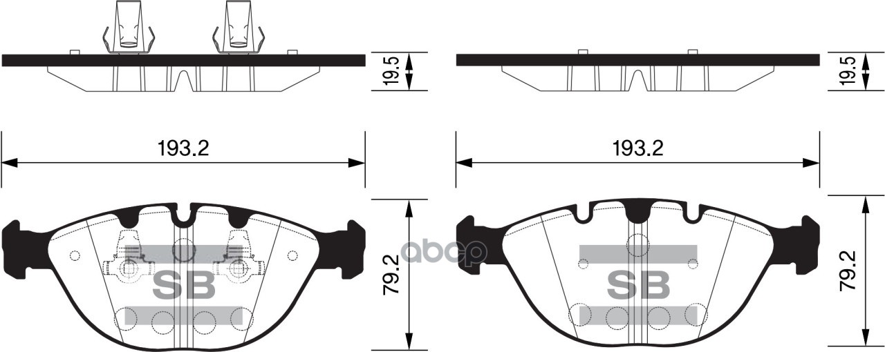 

Колодки Передние Bmw 5 E53 Sp2170 Sangsin brake арт. SP2170, SP2170