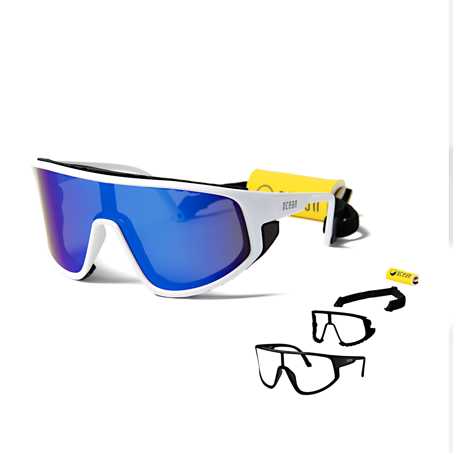 

Спортивные солнцезащитные очки унисекс Ocean Sunglasses WaterKilly белые, WaterKilly